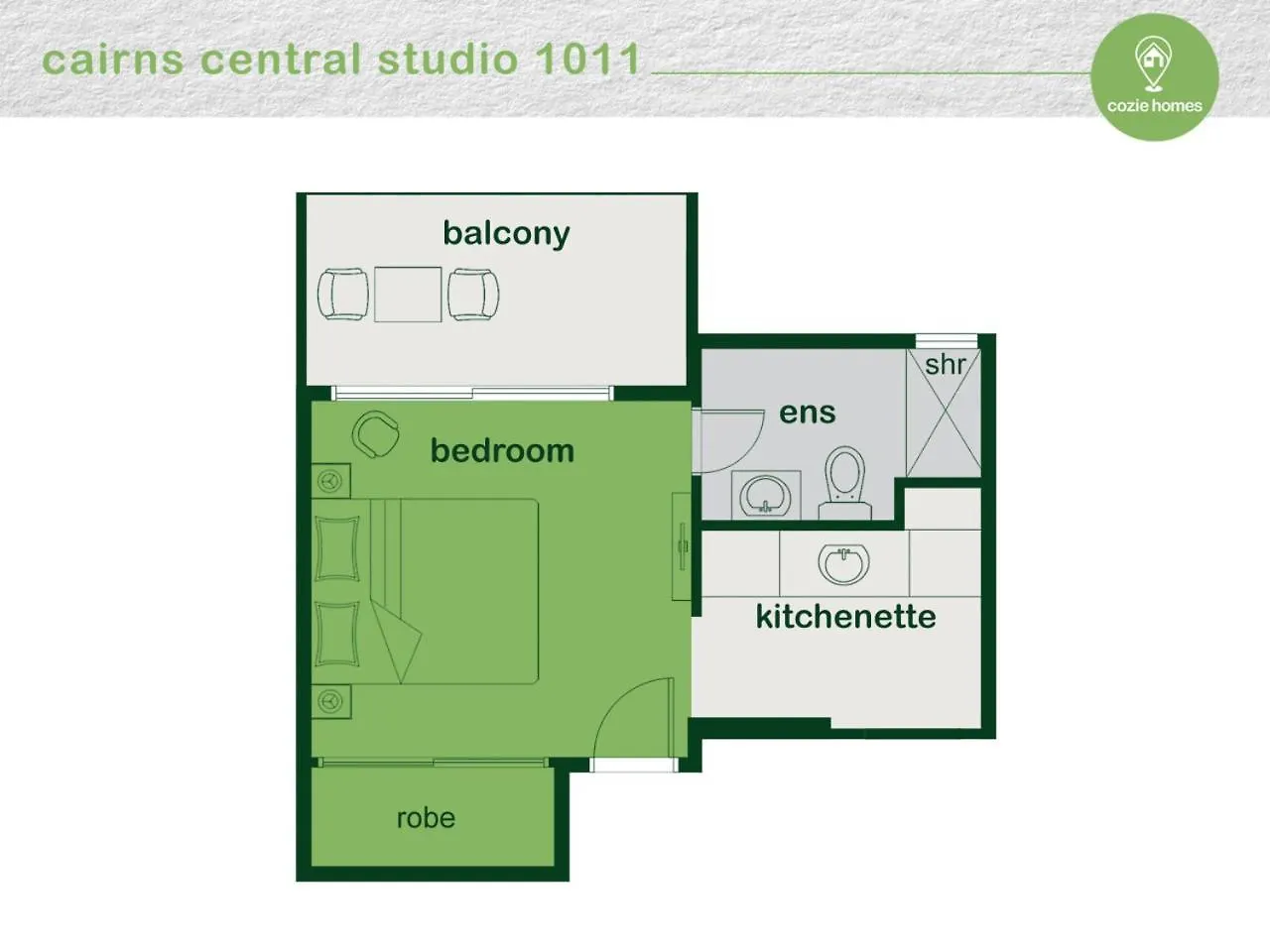 Cairns Central Studio 1012 Apartment